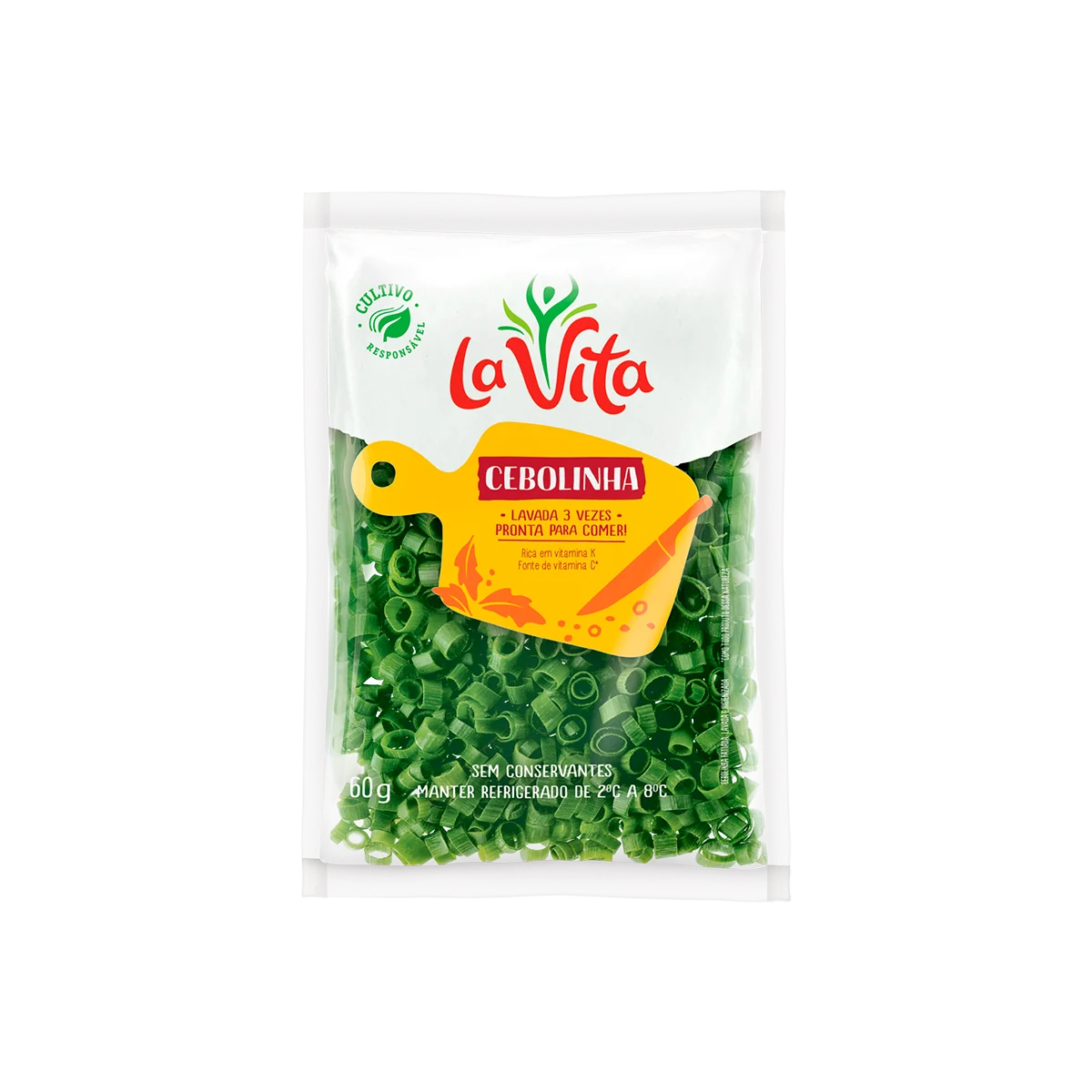 Cebolinha picada La Vita 60g pronta para consumo
