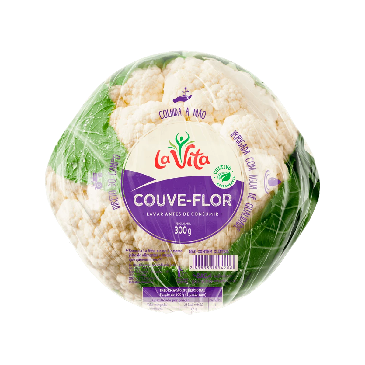 Couve-flor La Vita 300g fresca e selecionada