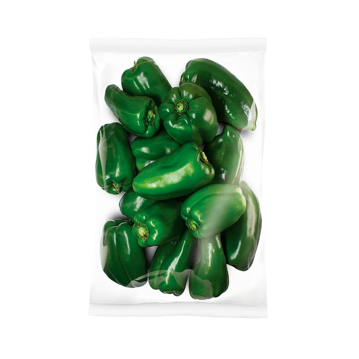 Pimentão verde fresco La Vita embalagem