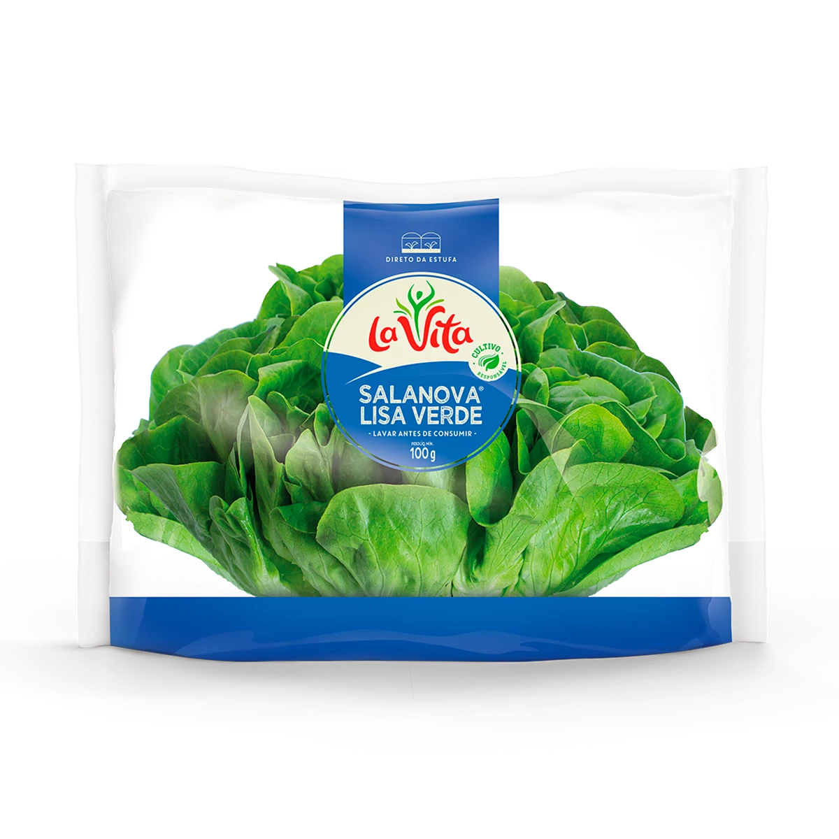 Salanova lisa verde La Vita 100g fresca e selecionada