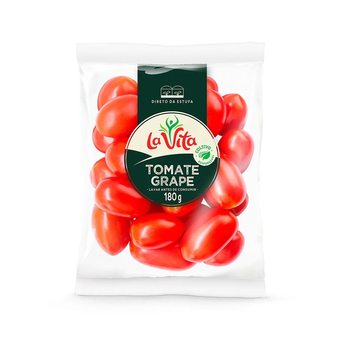 Tomate grape La Vita 180g fresco e selecionado